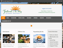 Tablet Screenshot of petoskeyfestival.com